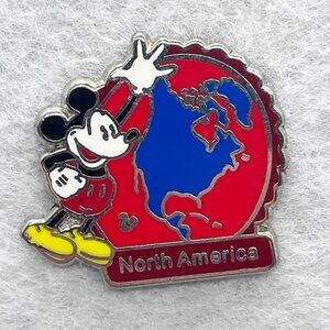 🔮 5/$25 Disney‎ Continent Stamps North America Pin